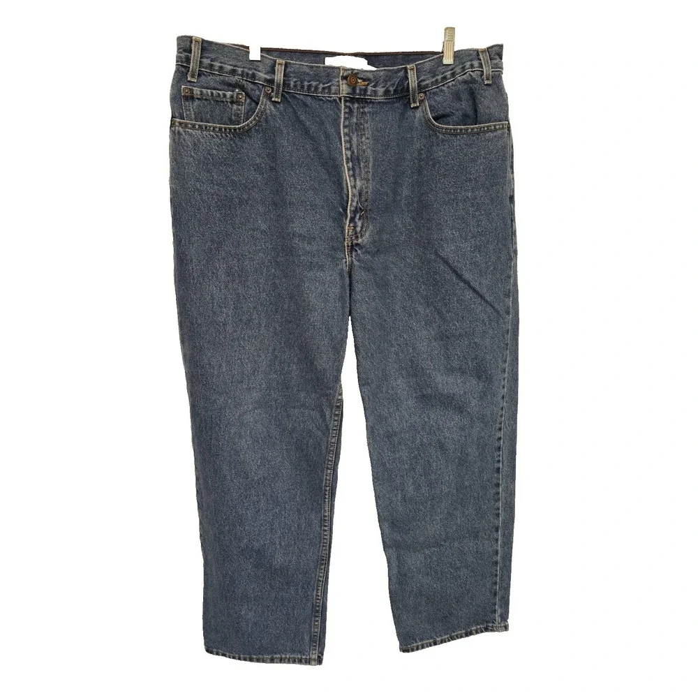Levis Mens Relaxed Fit Jeans Size‎ 42x30 Blue Vintage